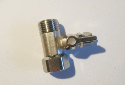 Messing stophane adapter til fittings og rørinstallationer