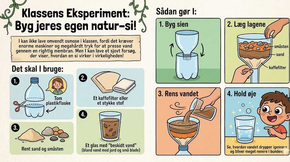 Lær børn og elever om omvendt osmose i virkligheden